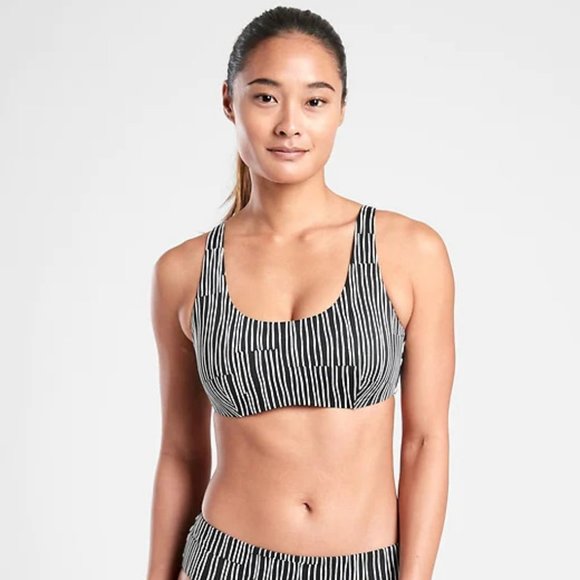 Athleta Other - Athleta Bra Cup Scoop Printed Bikini Top 36B/C